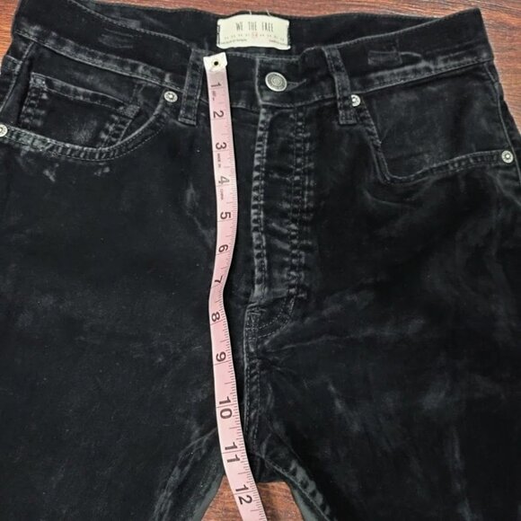 We The Free Stella Velvet High Waisted Denim Skinny Jeans Black Women's Size 28 - Picture 15 of 16